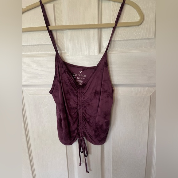 American Eagle Outfitters Tops - Women’s “AEO” soft&sexy crop tank. Purple. Size Small.